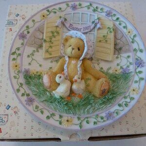Enesco Cherished Teddies Easter Plate 1997 - New